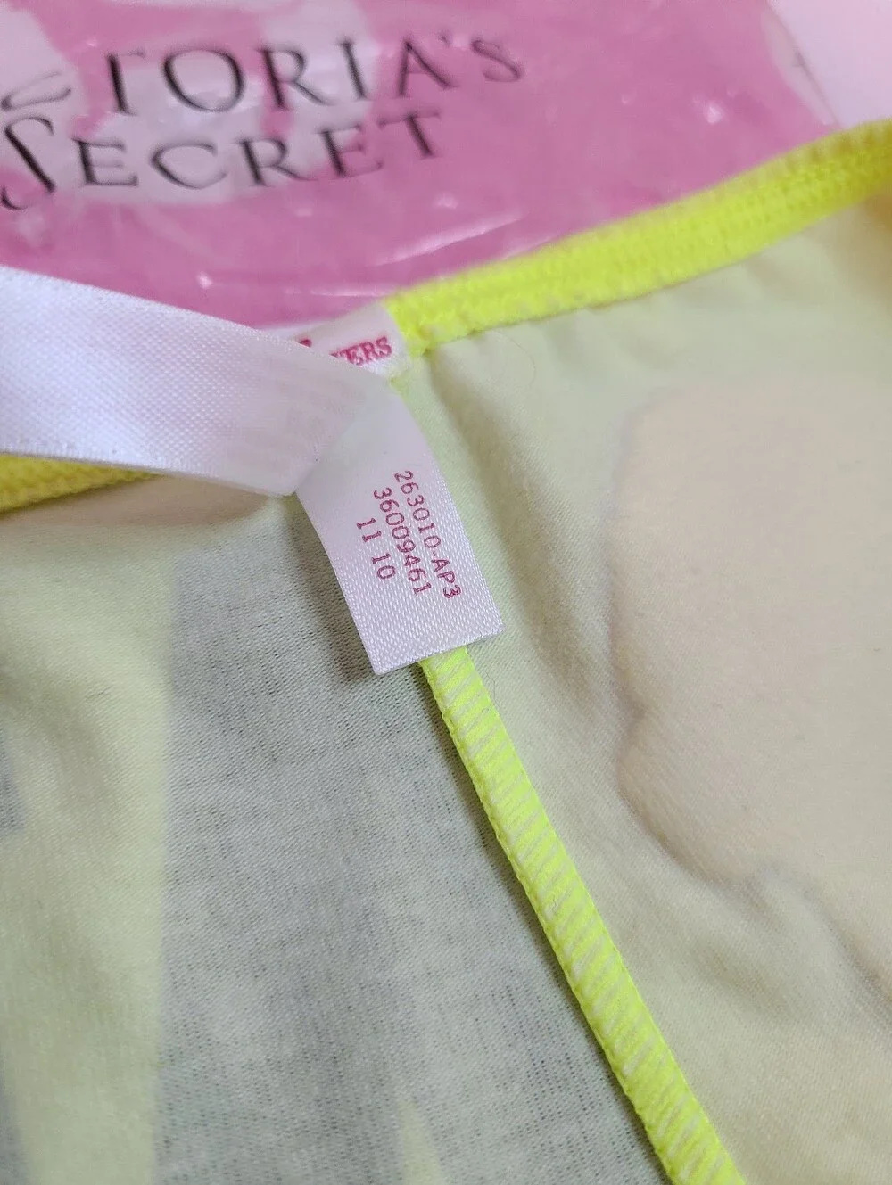 Rare VTG VS PINK Graphic Cotton Ruched Side Low Rise Boyshort Panty Size M
